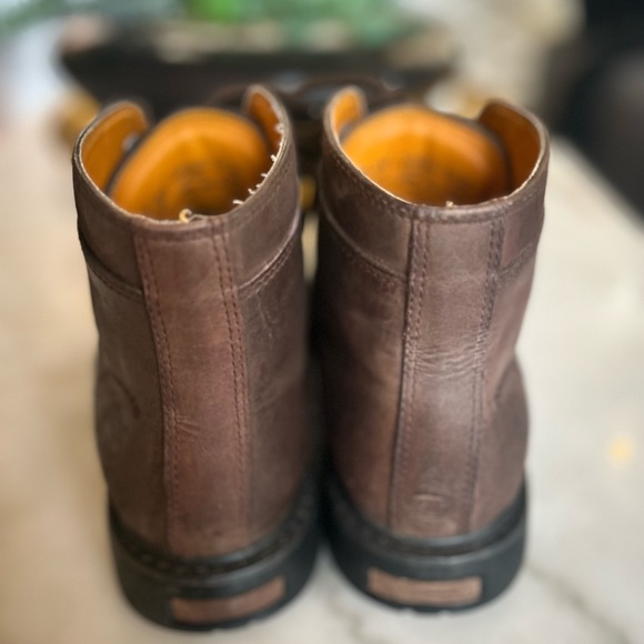 Brown Leather Timberland Boots – Size 8 Men Rugged Street Style,Outdoor Fashion - Picture 5 of 17